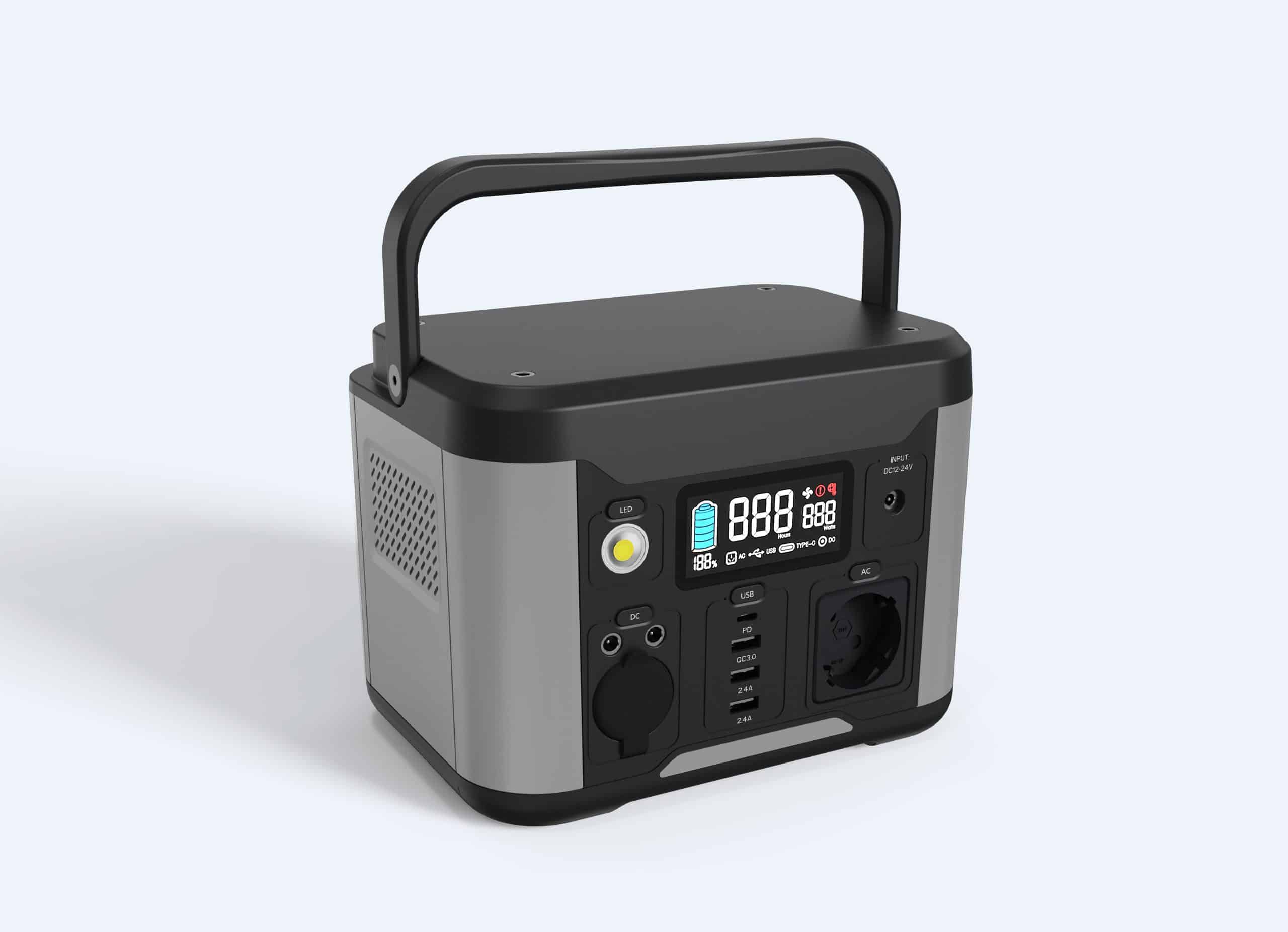 300W Foldable model EU Standard Black&Gray proc