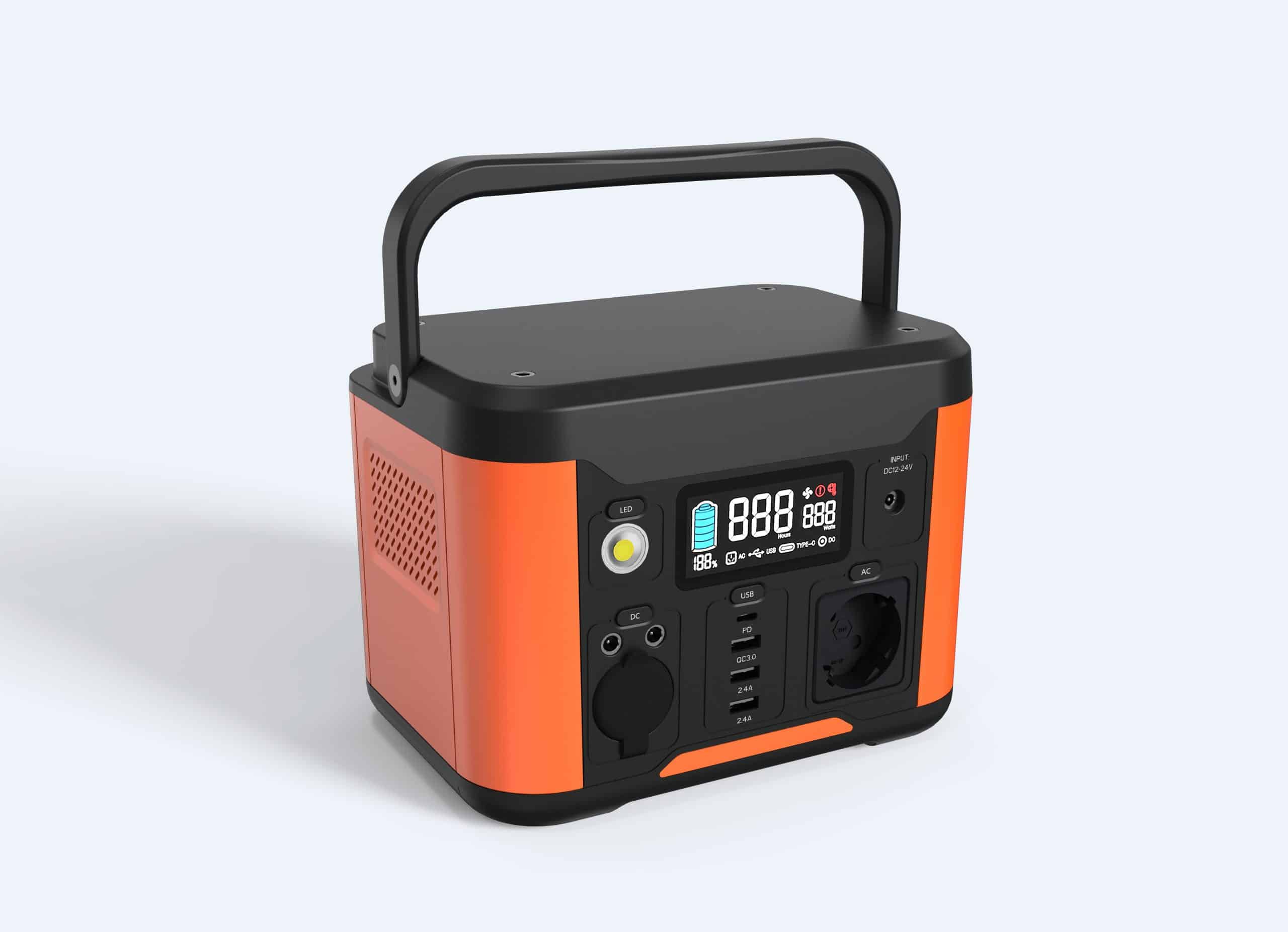 300W Foldable model EU Standard Black&Orange proc