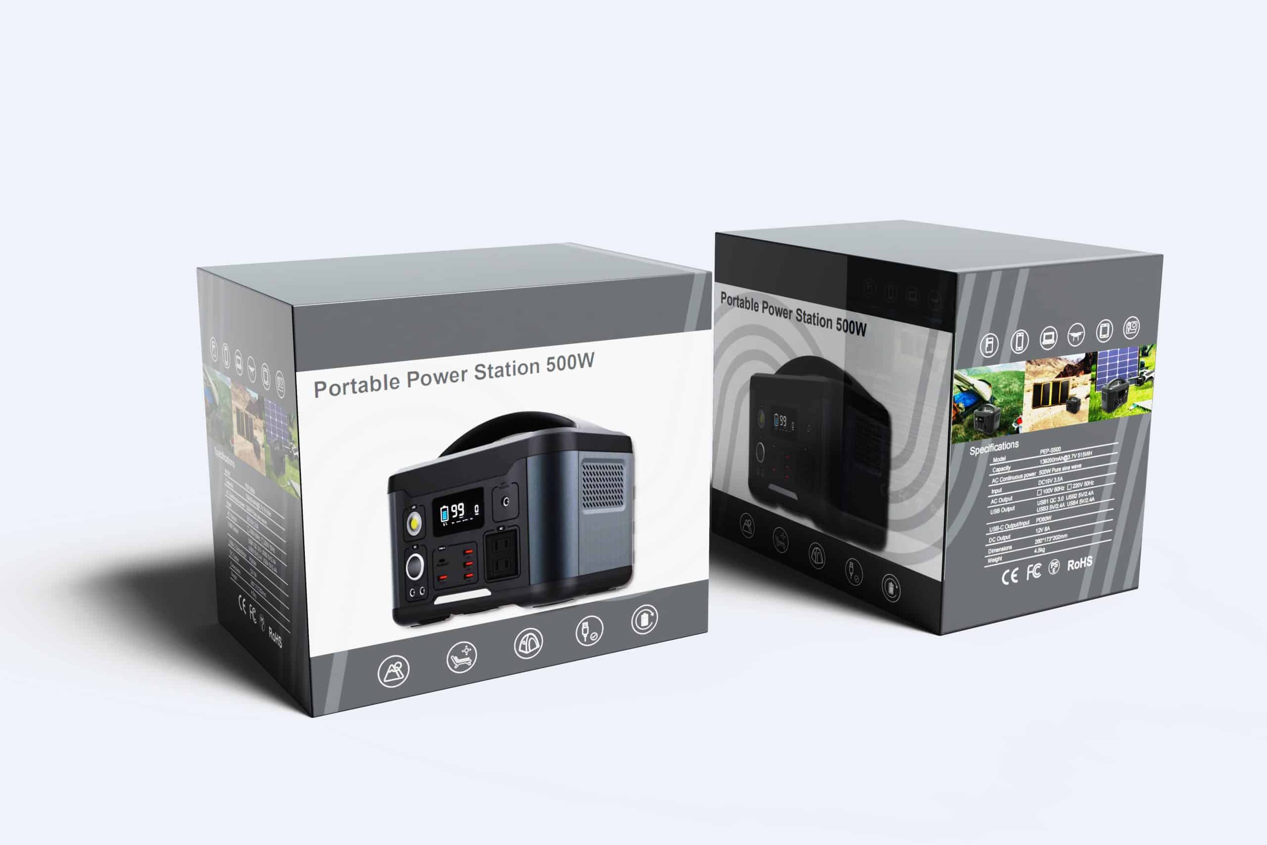 500W Colored carton proc